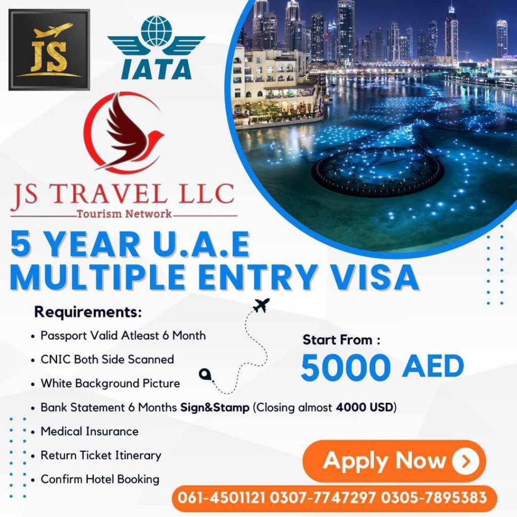 UAE Visit Visa 5 year Multiple Entry